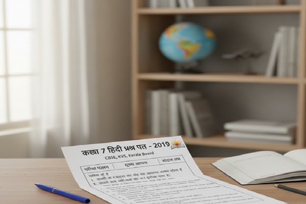 Hindi Question Paper 2019 Class 7