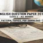 English Question Paper 2019 6th Class