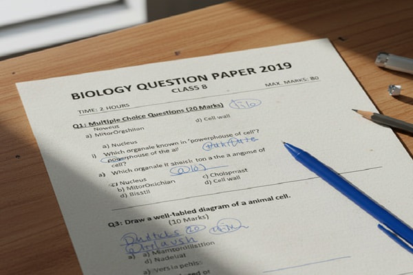Biology Question Paper 2019 Class 8