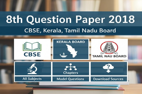 8th Question Paper 2018