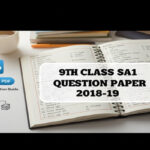 9th Class SA1 Question Paper 2018-19