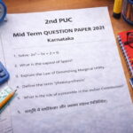 2nd PUC Mid Term Question Paper 2021 Karnataka