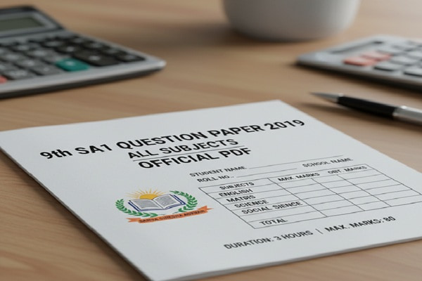 9th SA1 Question Paper 2019