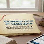 Government Paper 6th Class 2019