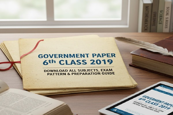 Government Paper 6th Class 2019