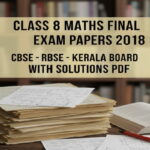 Class 8 Maths Final Exam Papers 2018